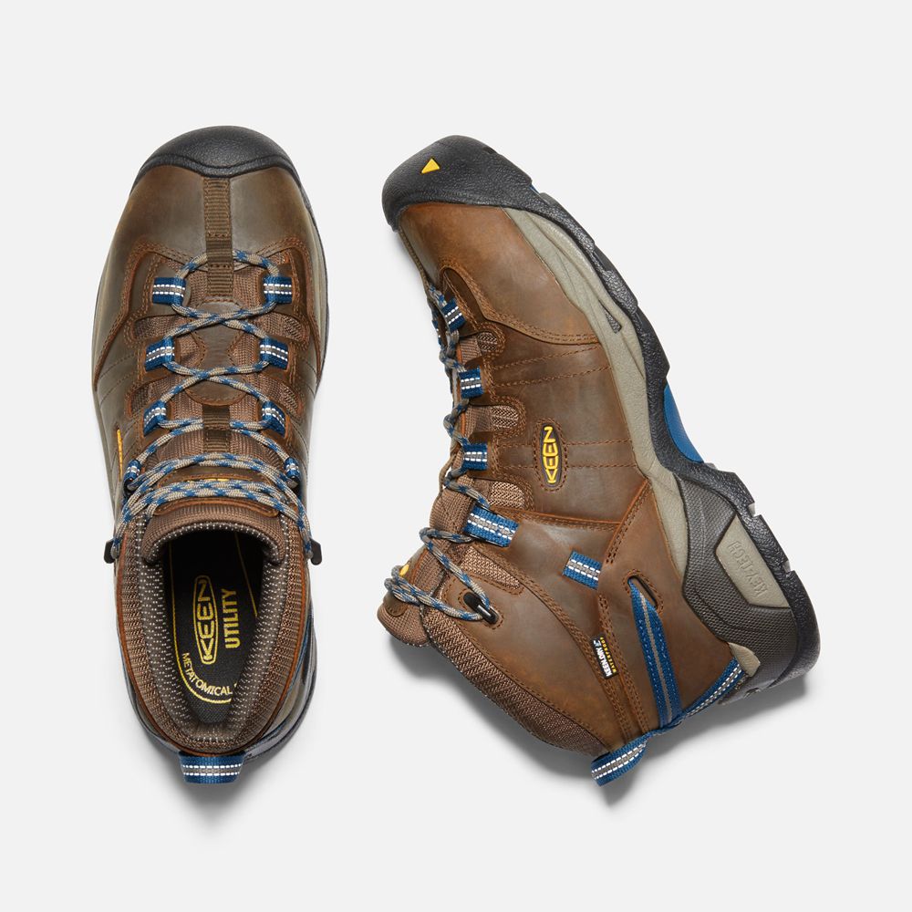 Keen Laarzen Heren Bruin - Detroit Xt Waterproof (Steel Toe) - 34590-VHIK